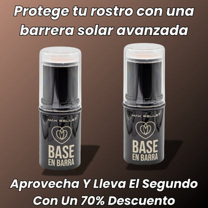 Base en Barra + Protector Solar - Disfruta de una piel impecable bajo el sol