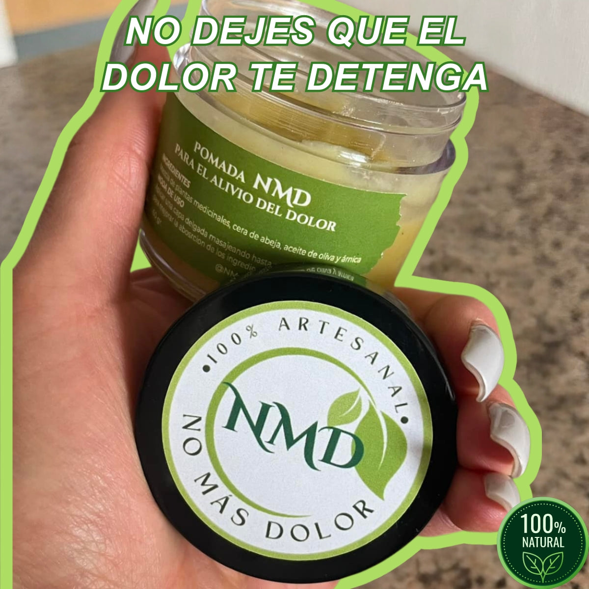 Pomada NMD 100% Artesanal Para Dolores y Articulaciones