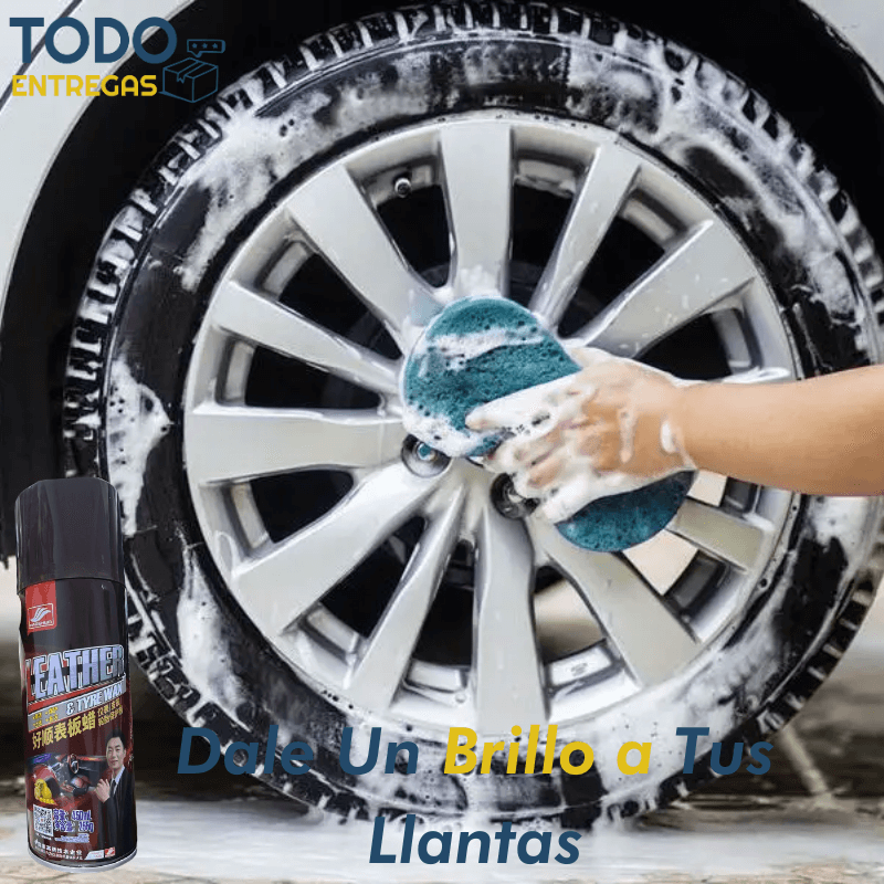 CleanFoam™ - Spray Limpiador Para Cuero Y Llantas De Auto