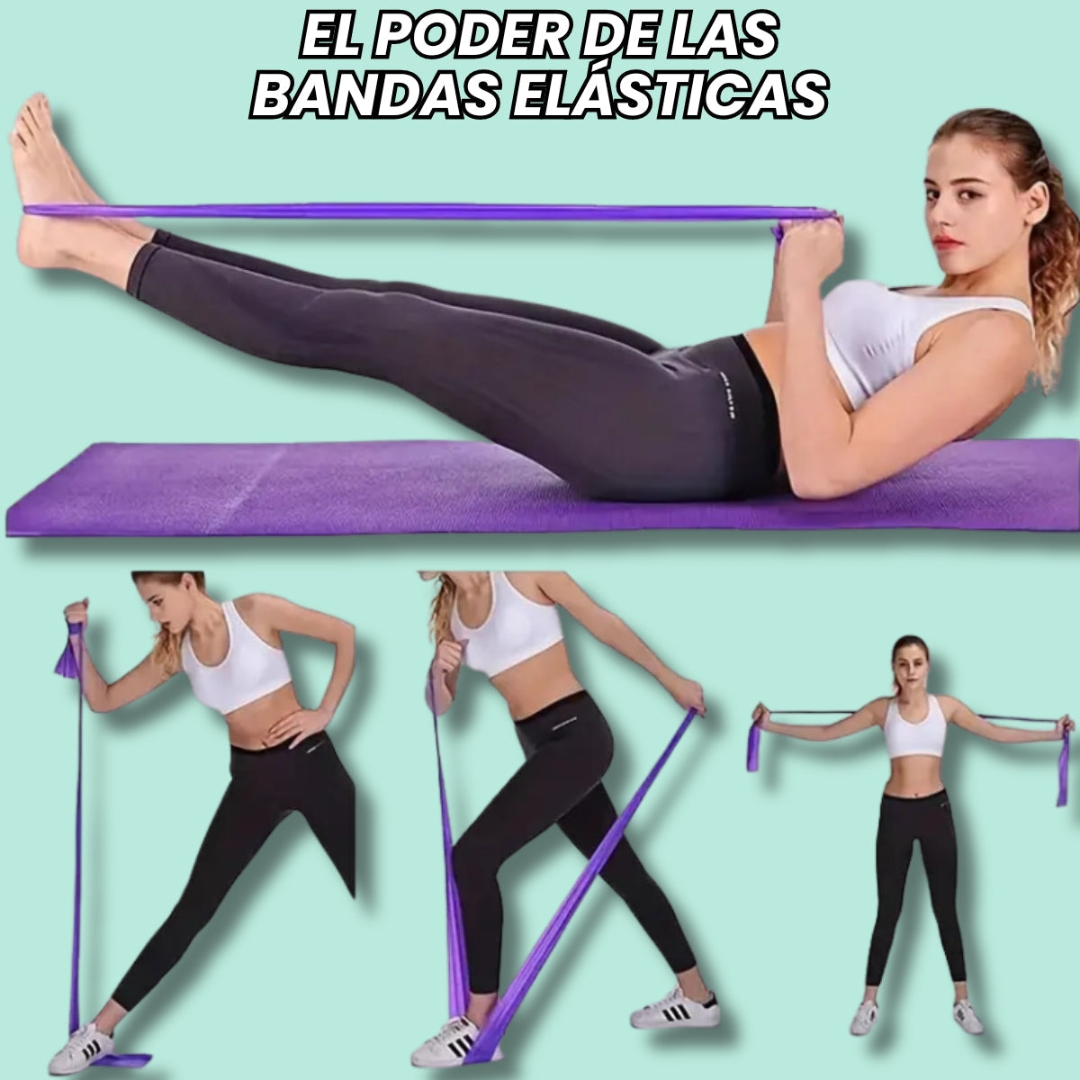 Bandas Elasticas Para Entrenamiento - Pack de 5 unidades