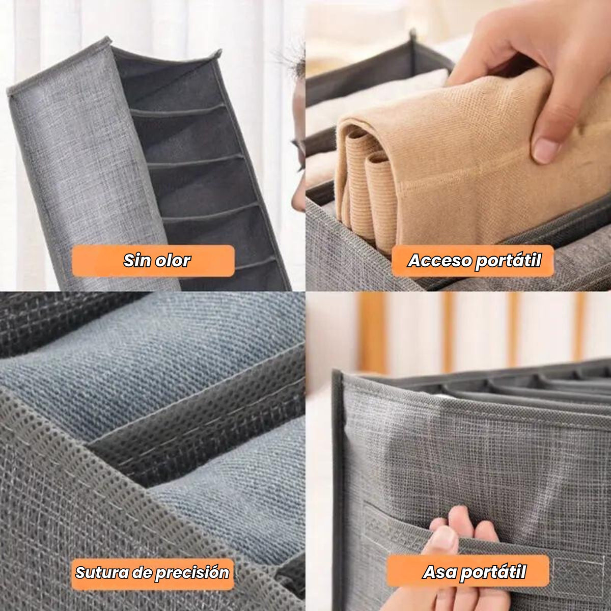 SnapSort™ - Organizador De Ropa Plegable