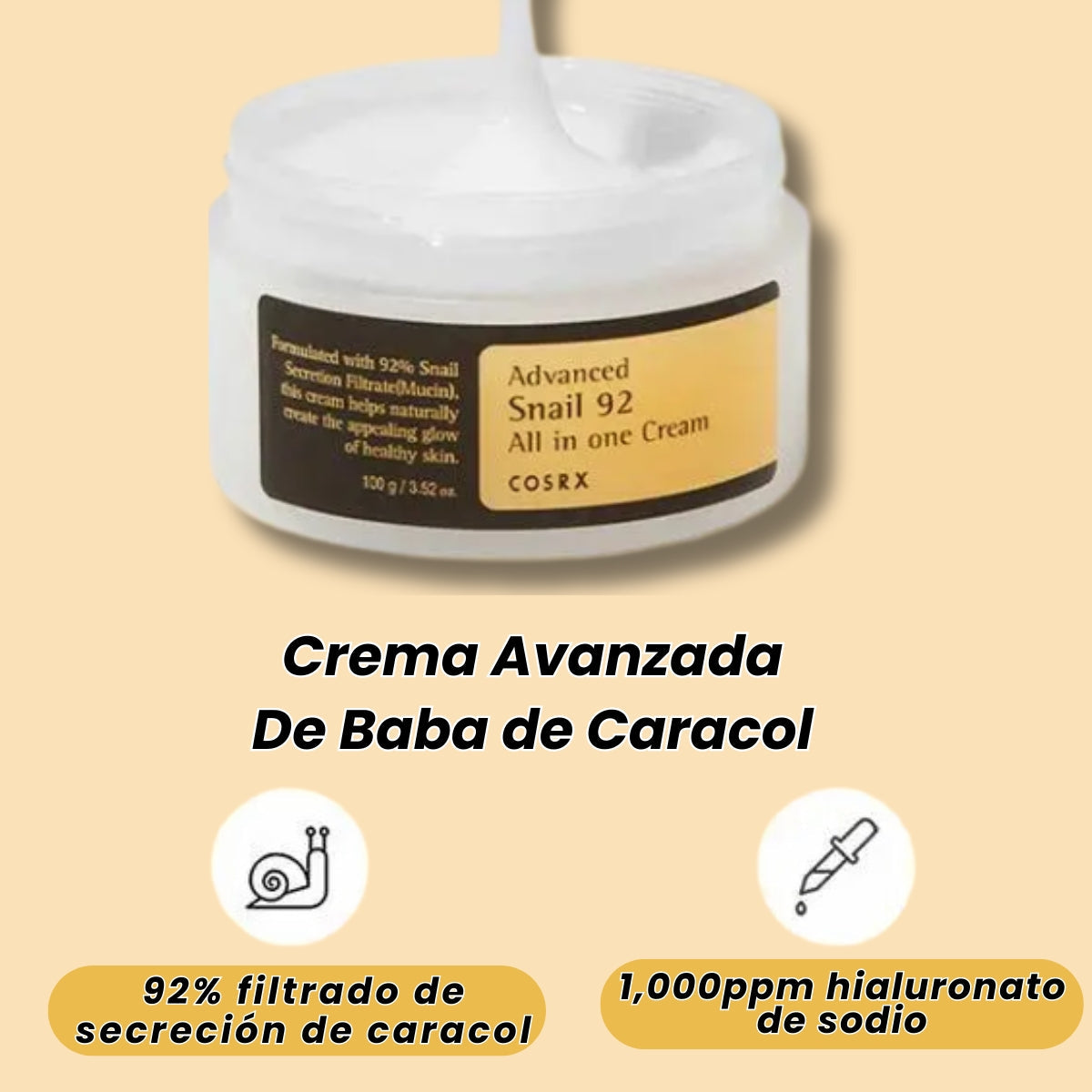 Crema Avanzada De Baba de Caracol