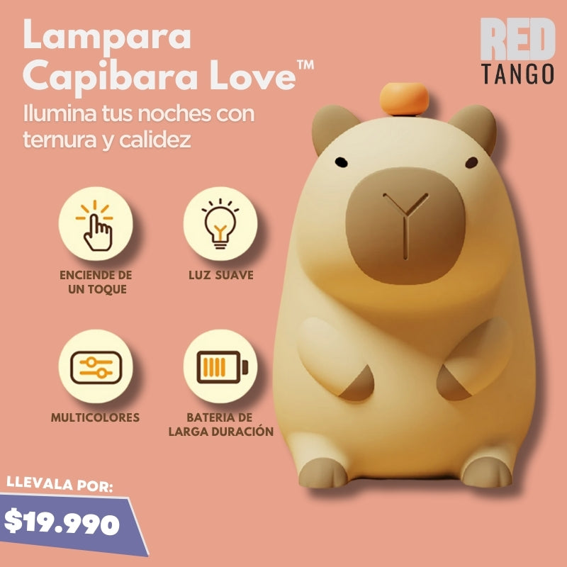 Lampara Capibara Love™ Ilumina tus noches con ternura y calidez