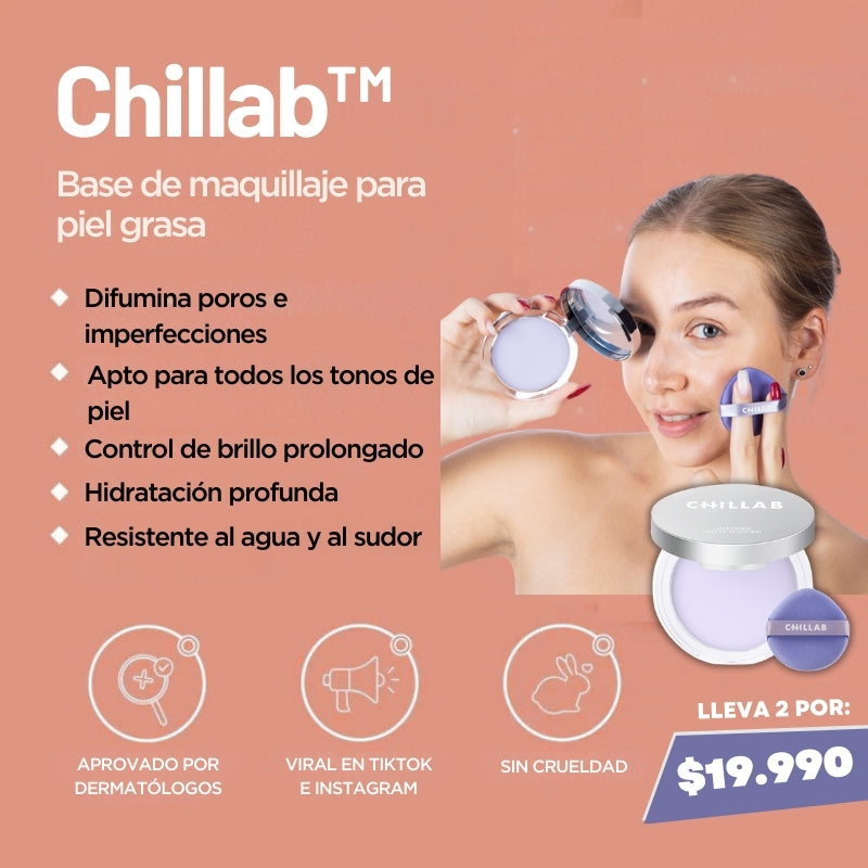 Chillab™ Base de maquillaje para piel grasa