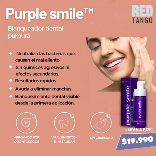 Purple Smile™ Blanqueador dental purpura