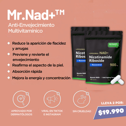 ActiveLife® NAD+ de Alta Pureza Anti-Envejecimiento