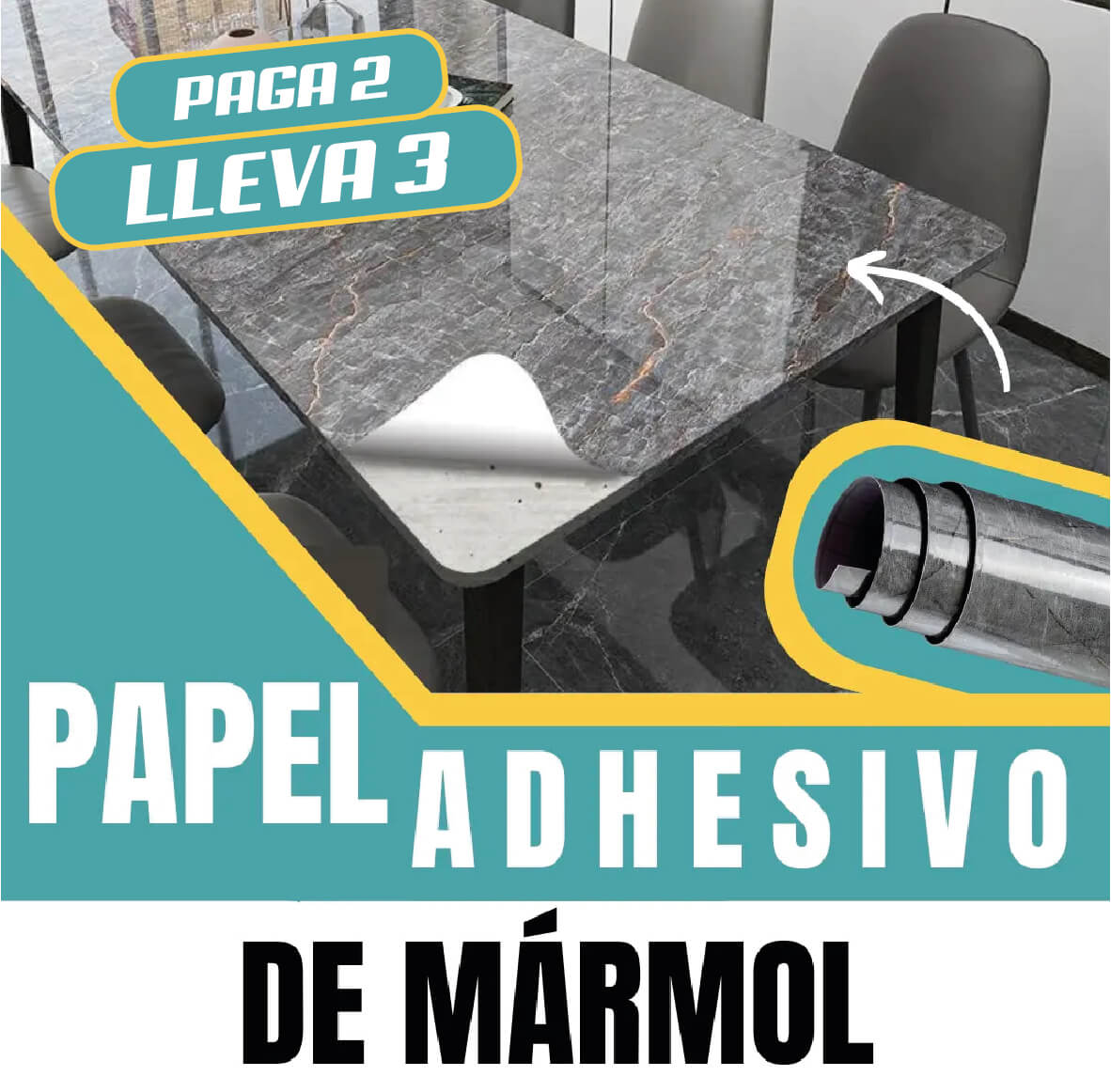 Adhesivo de Mármol - OFERTA LIMITADA 2X3🔥 Pocas Unidades